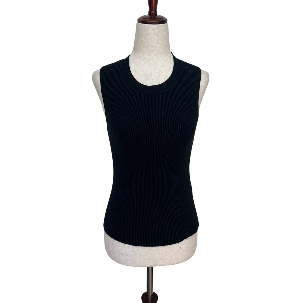 ABERCROMBIE & FITCH Women's Ribbed Tank Top Size S In Black